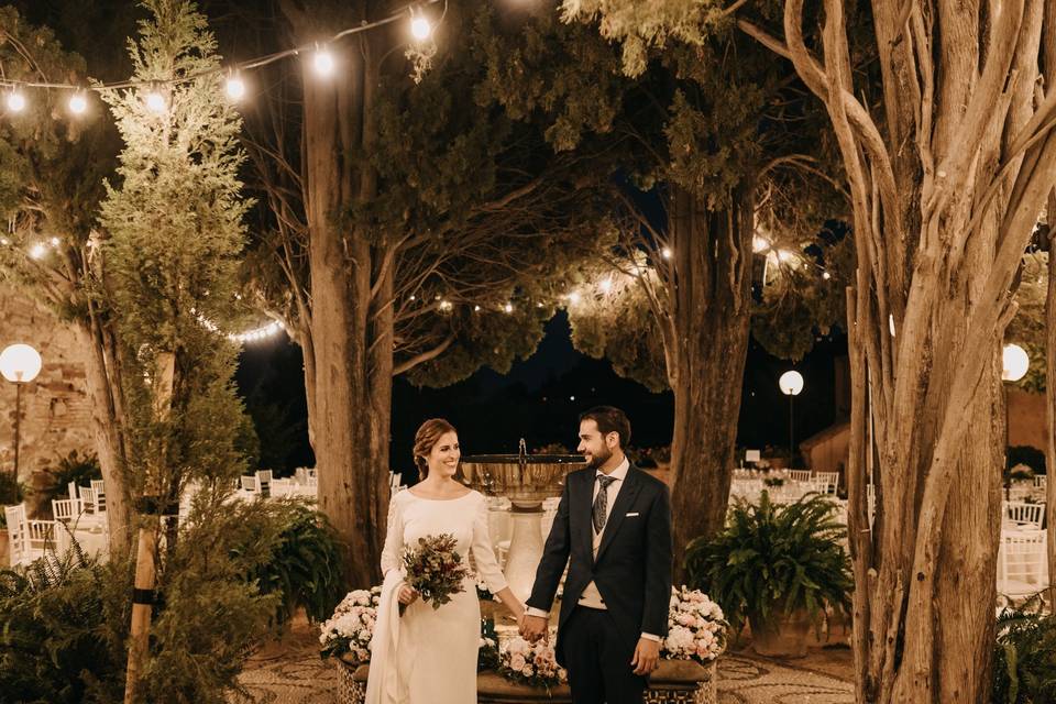 Alejandra y Dani en su boda