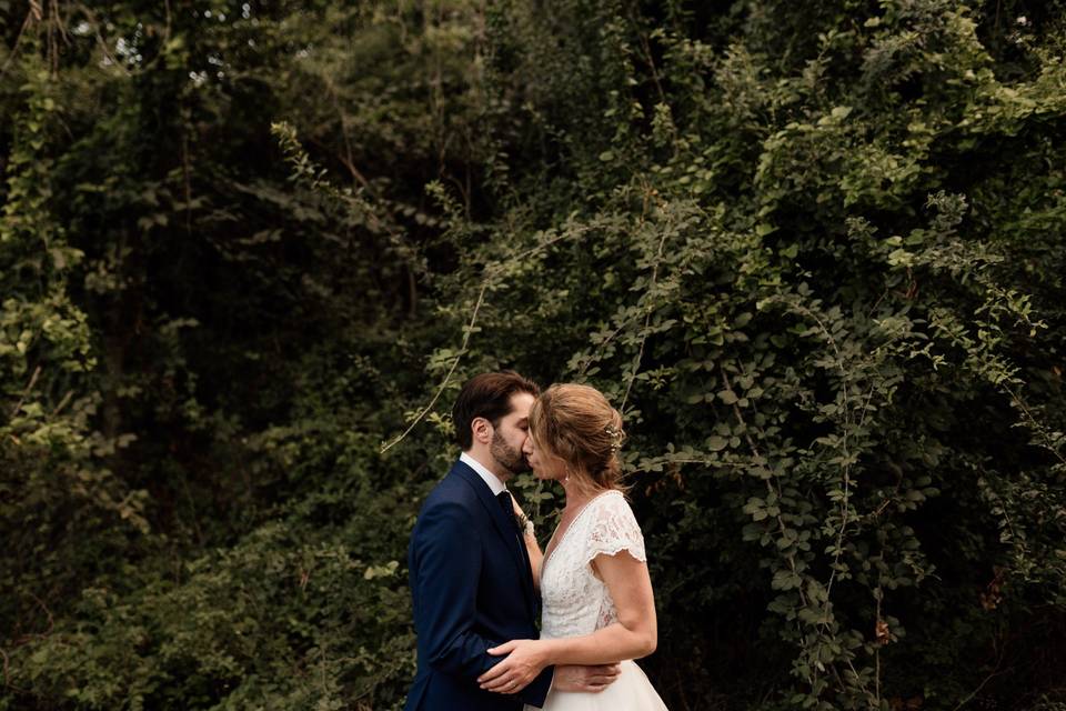 Besos de Saskia y Diego