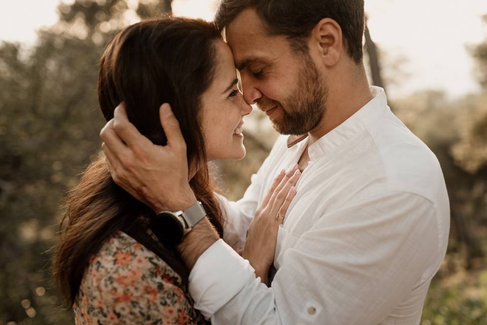 Ada y Pablo en su preboda