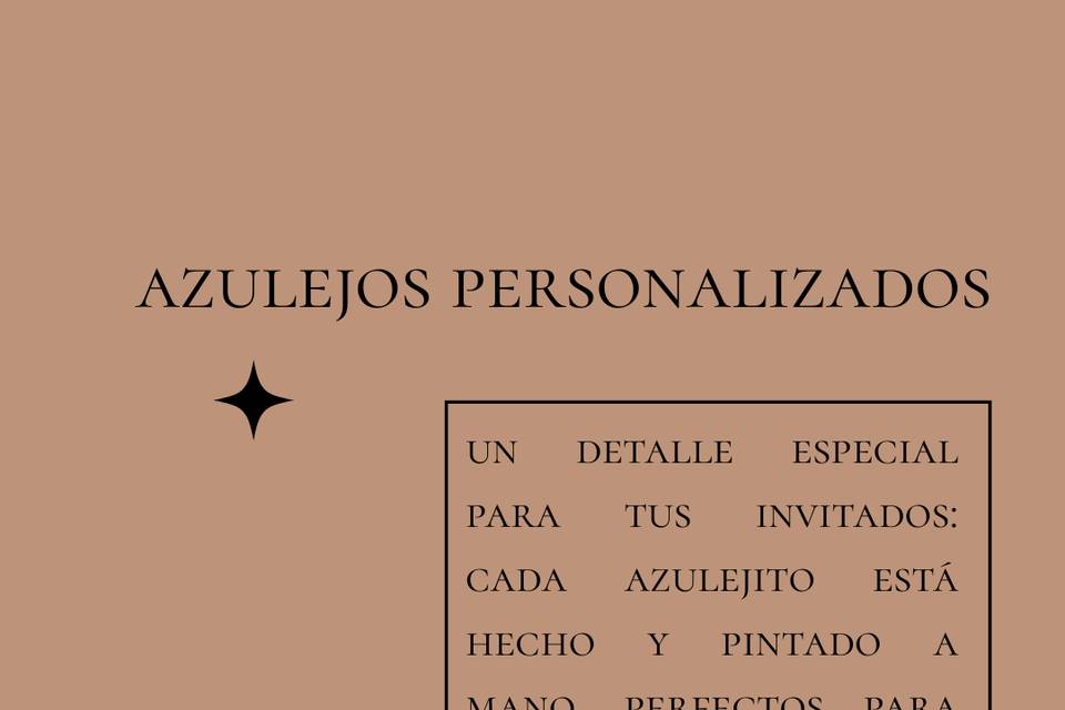 Azulejos personalizados