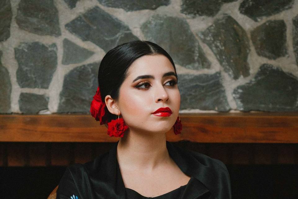 Maquillaje flamenca