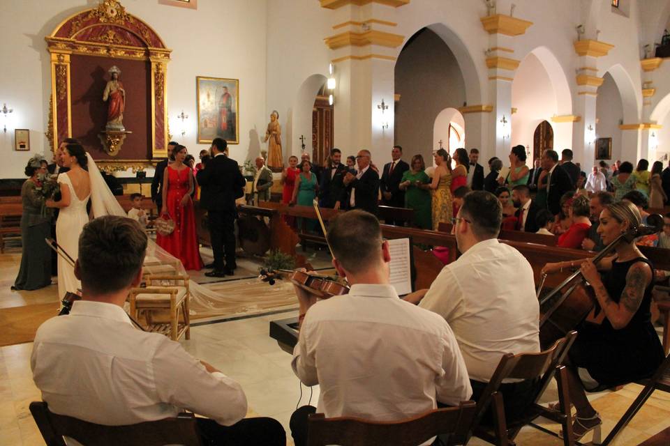 Cuarteto de cuerda con piano