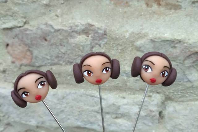 Alfileres de Princesa Leia