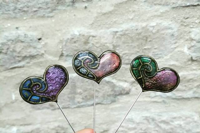 Alfileres de imitación de esmalte