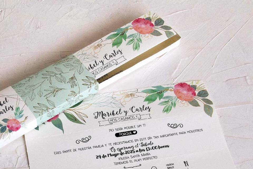 Invitación de boda