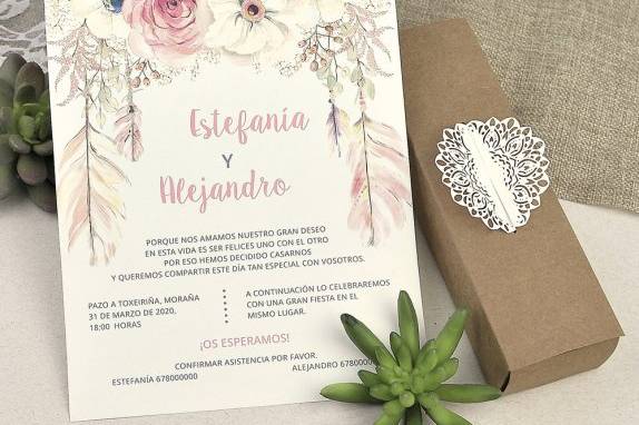 Invitación de boda