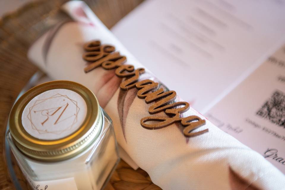 Detalle y nombre de invitados