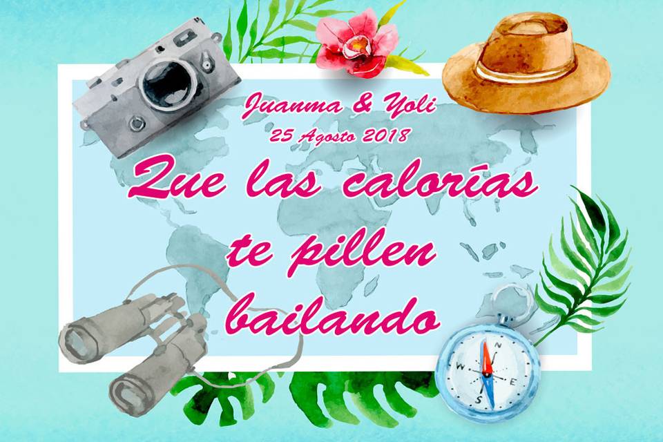 Cartel para boda