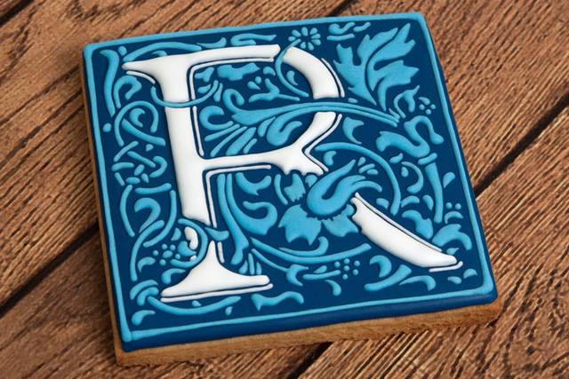 Galleta con inicial