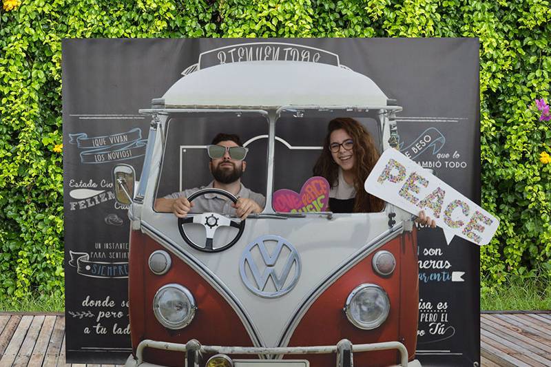 Photocall coche personalizable