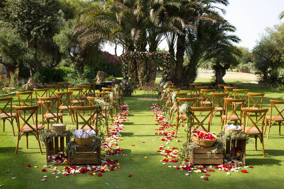 Ceremonia al aire libre