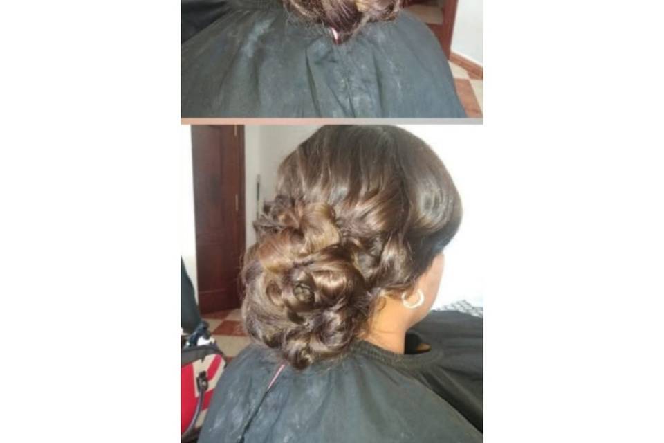 Moños con bucle