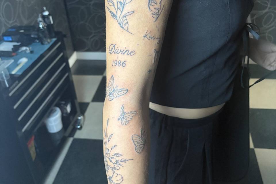 Diseño único en brazo