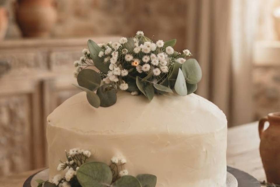 Tarta sencilla rustica