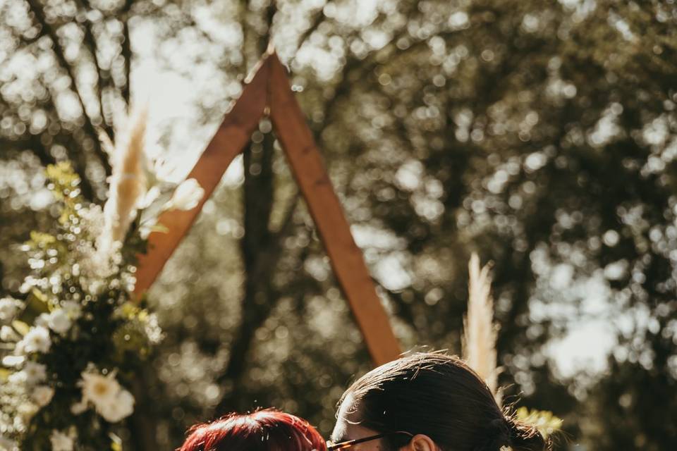 Beso de la ceremonia