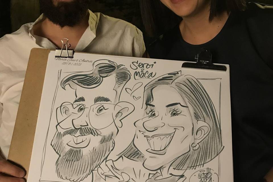 Caricatura en vivo