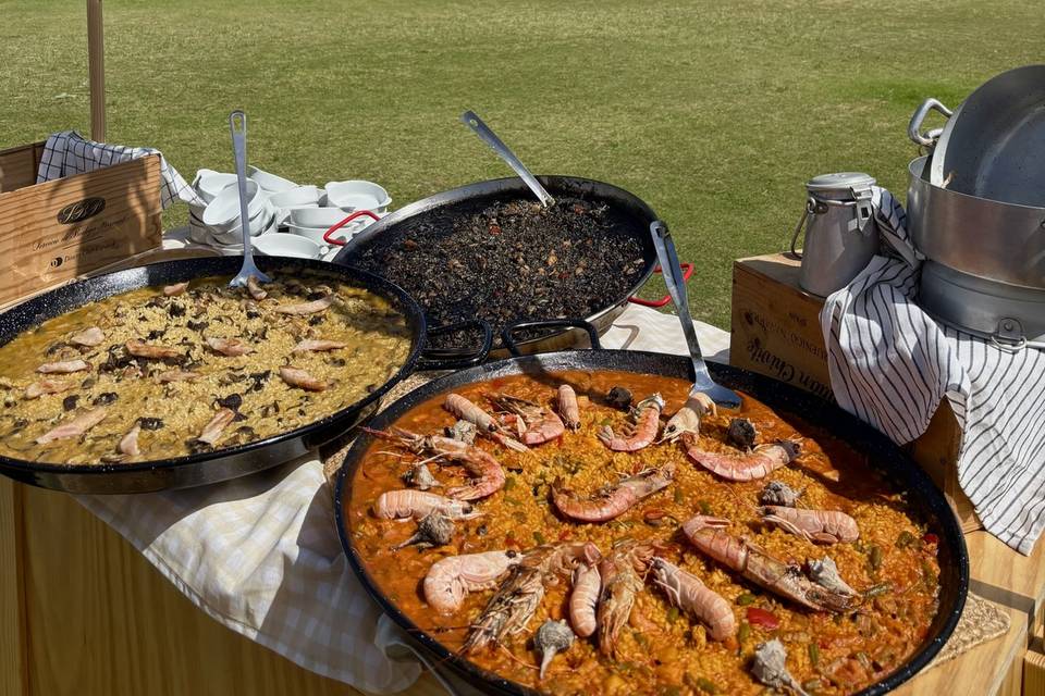 Puesto paellas
