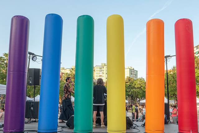 Columnas de colores