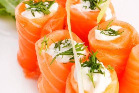 Salmon y queso crema