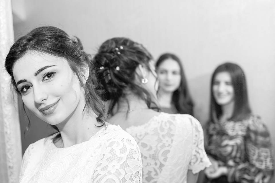 Preparativos de la novia