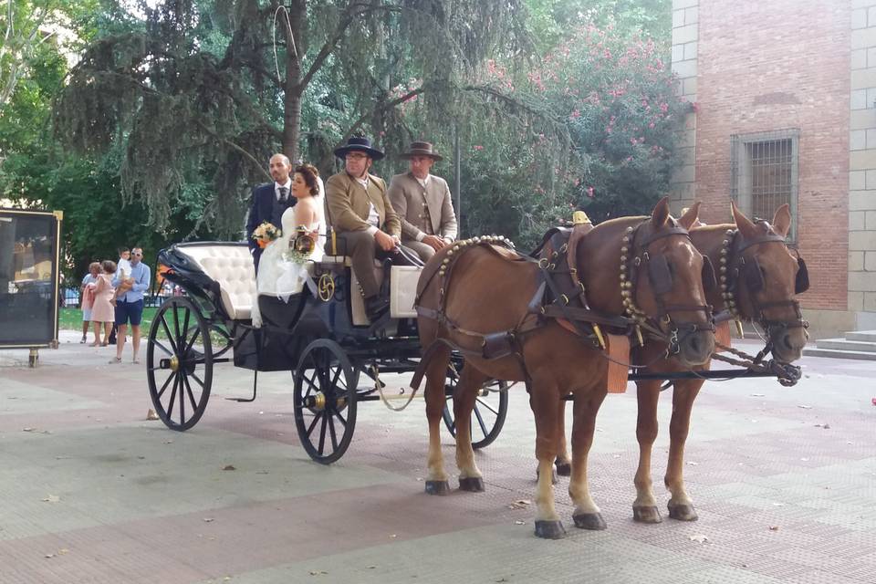 Boda con caballos