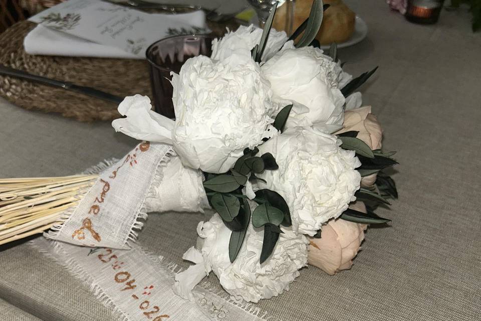 Ramo de novia preservado