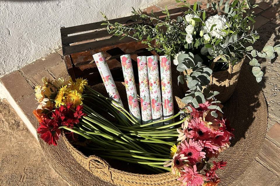 Flores para dar felicidad