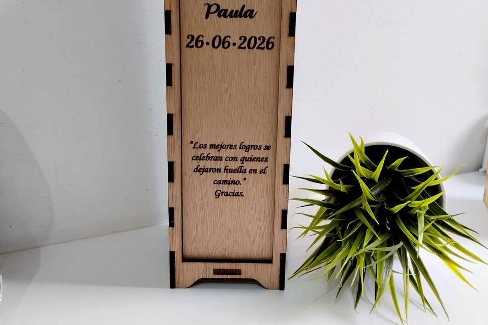 Caja personalizada vino