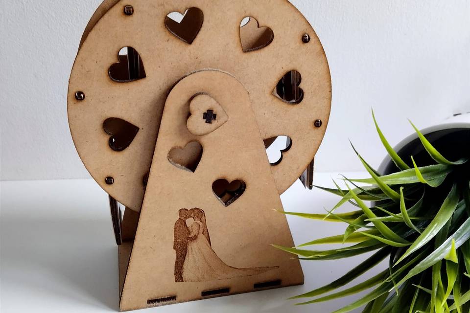Noria madera novios