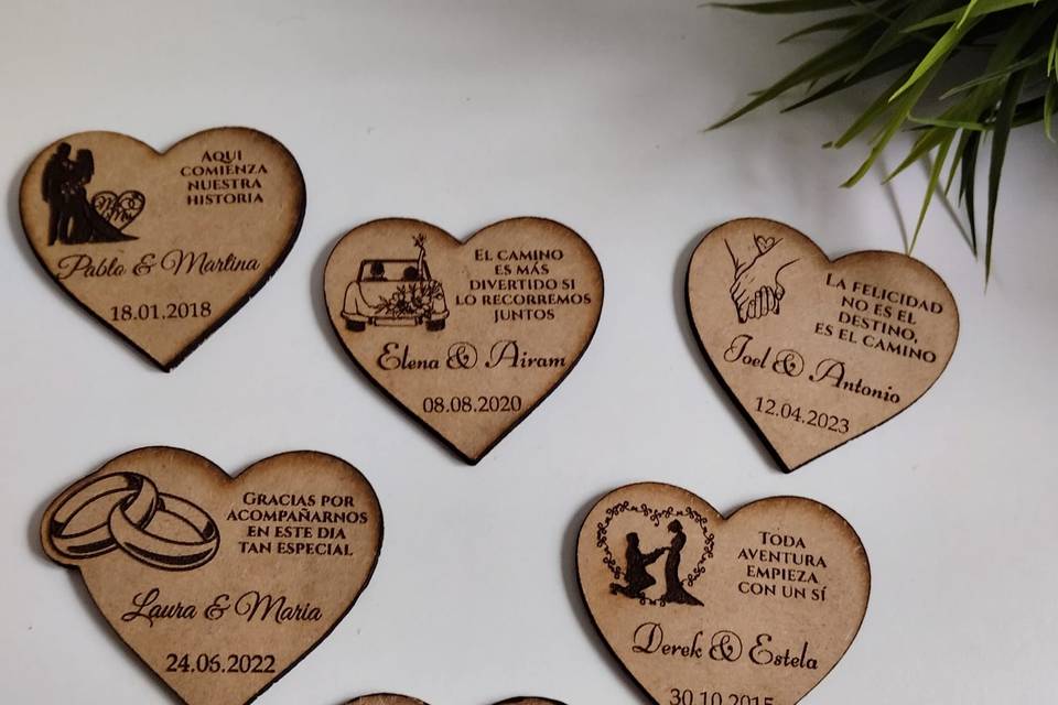Recordatorios madera
