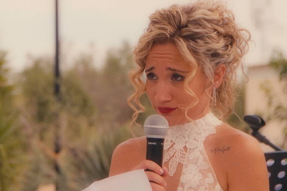 Novia lee sus votos