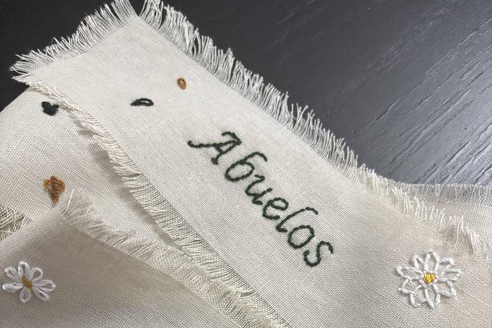 Cinta con fecha y dedicatoria