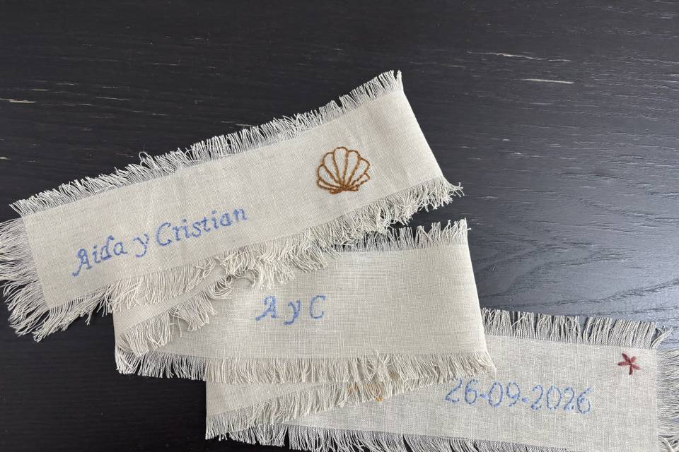 Cintas en diferentes colores