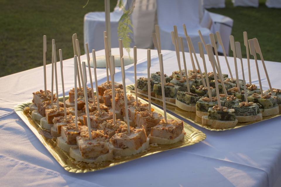 Bandejas de canapés