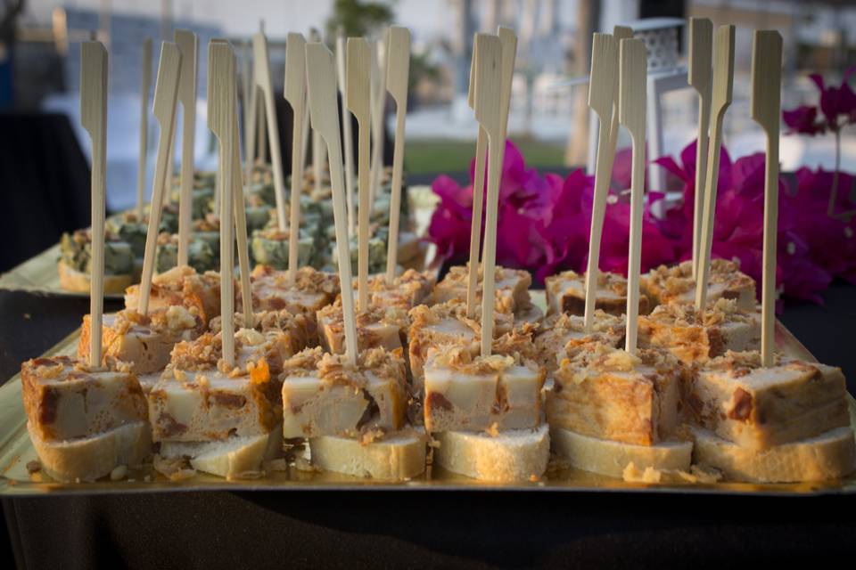 Canapés de tortilla