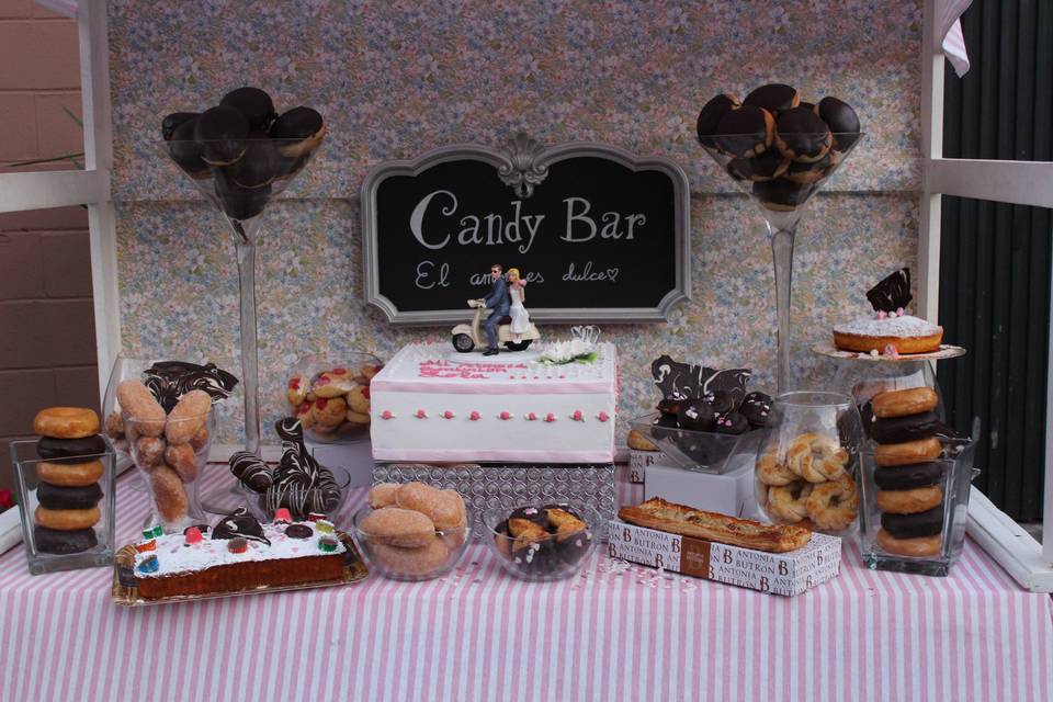 Ejemplo de candy bar dulce