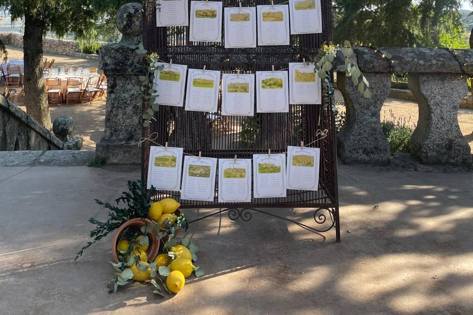 Seating plan pajarera