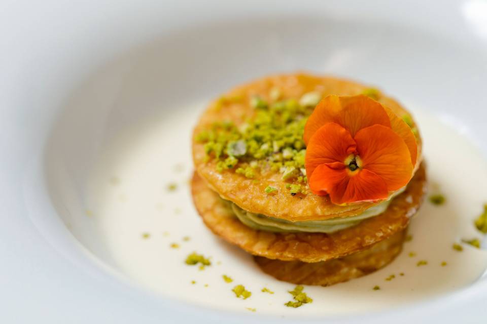Milhojas de Pistacho