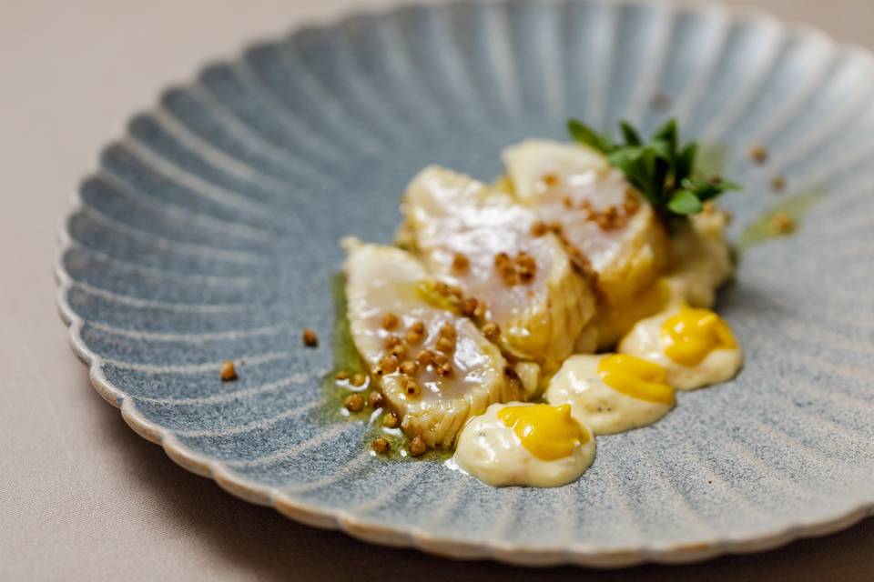 Tataki de pez limón