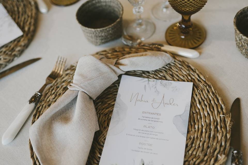 Decoración banquete Garmendi
