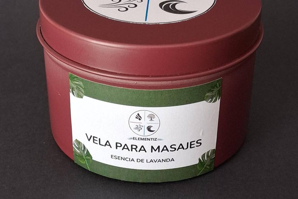 Vela de masaje