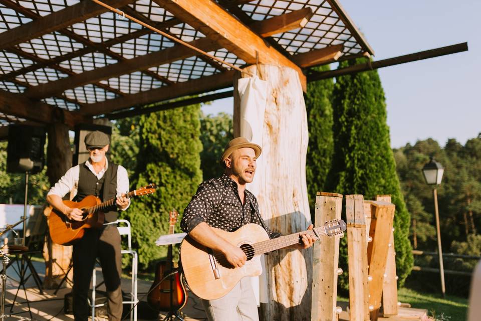 Músicos en la fiesta