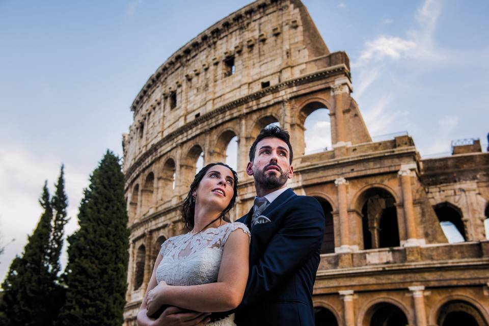 Postboda en Roma