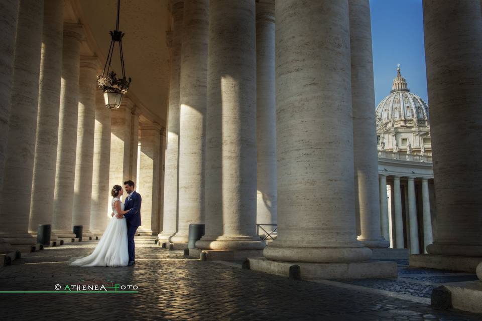 Postboda en Roma