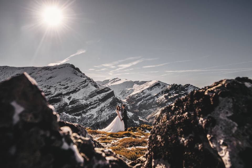 Postboda en las médulas