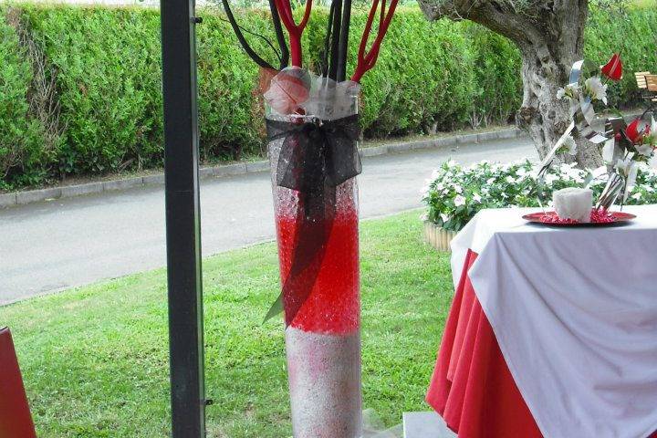 Decoración de banquete de bodas