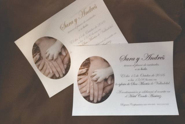 Diseño invitación con foto