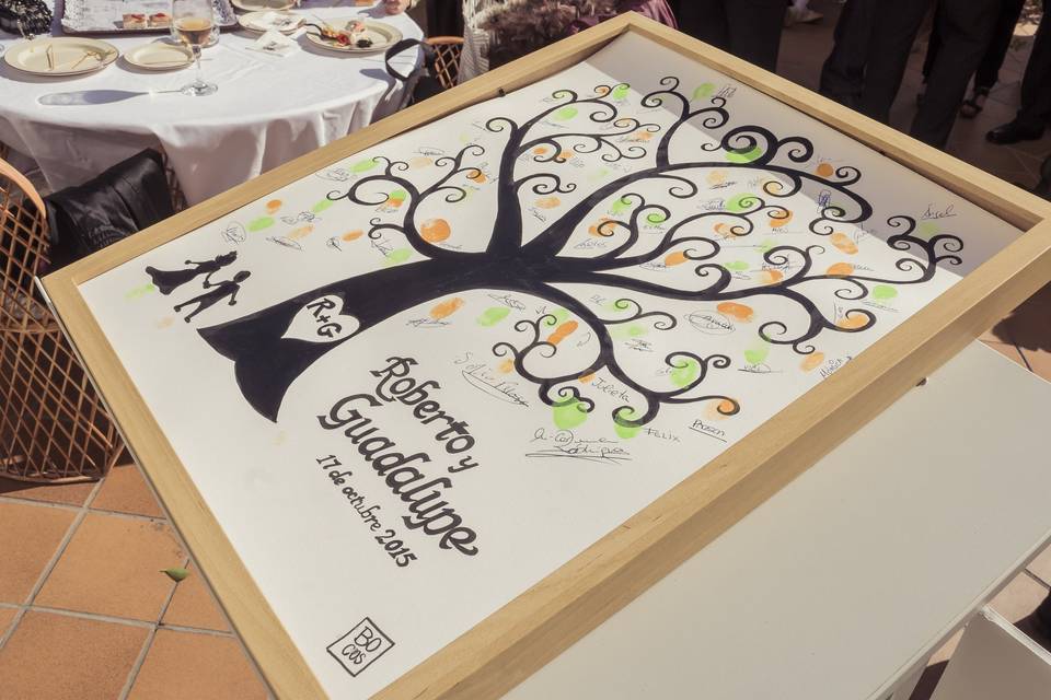 Árbol de huellas personalizado