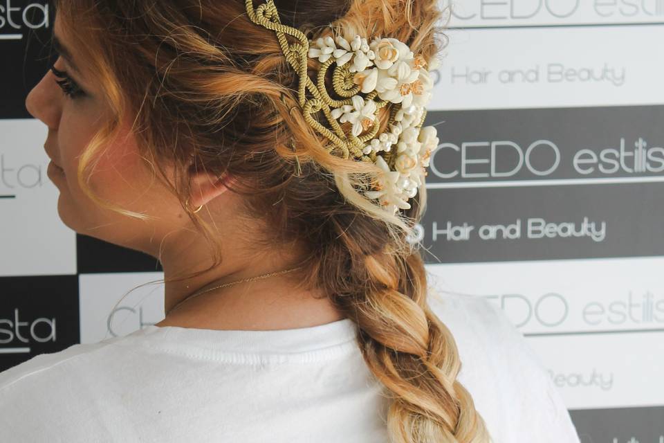 Trenza con corona