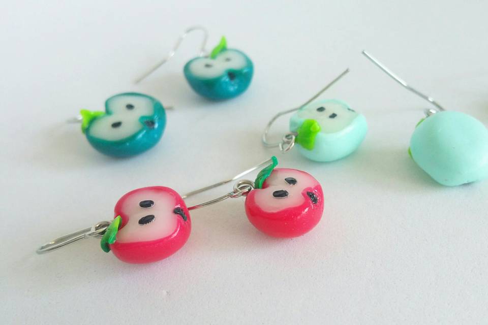 Pendientes manzana